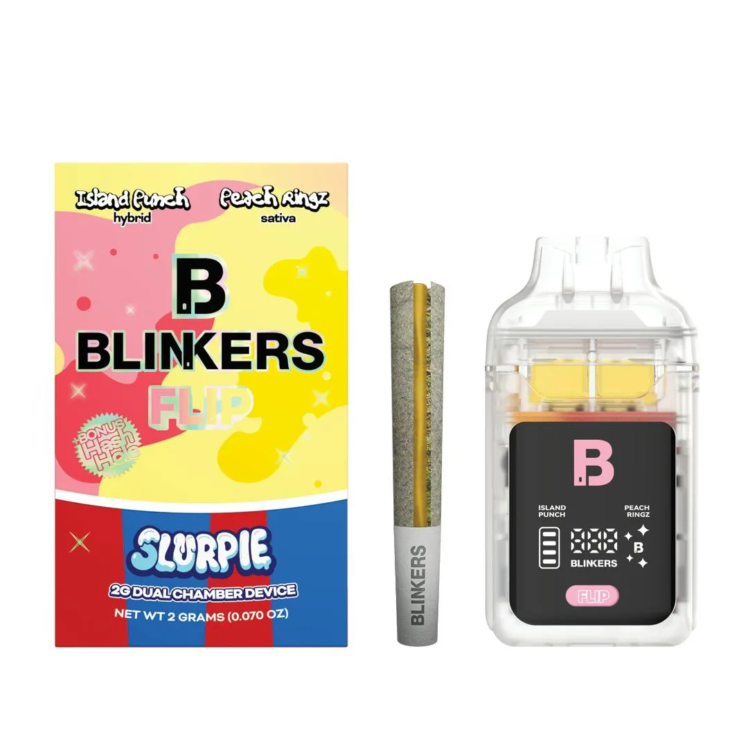 2G Blinkers FLIP Dispo /with hash hole preroll - Island Punch / Peach Rings