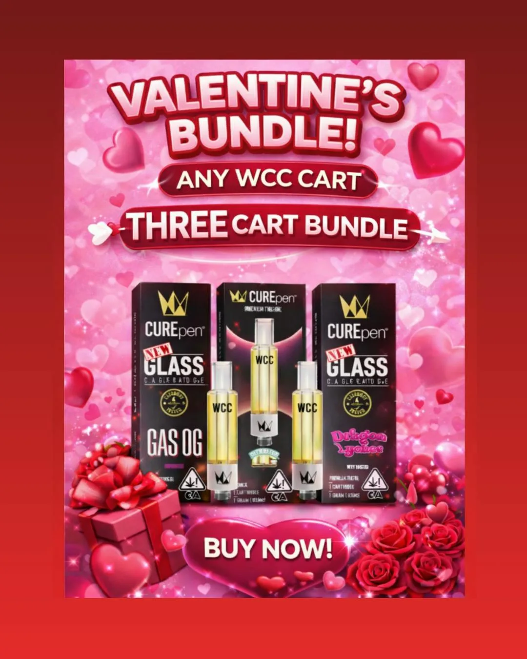 Bundle Deal Any (3) WCC Carts for $65!