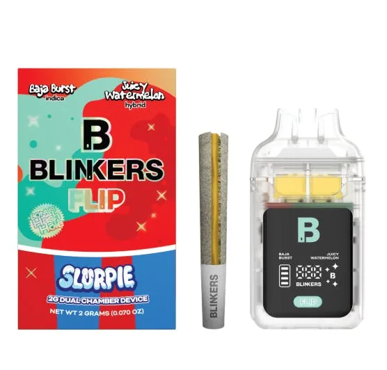 Baja Burst I/Juicy Watermelon H - 2g Dual Chamber Disposable BONUS HASH HOLE PRE-ROLL (Blinkers F...