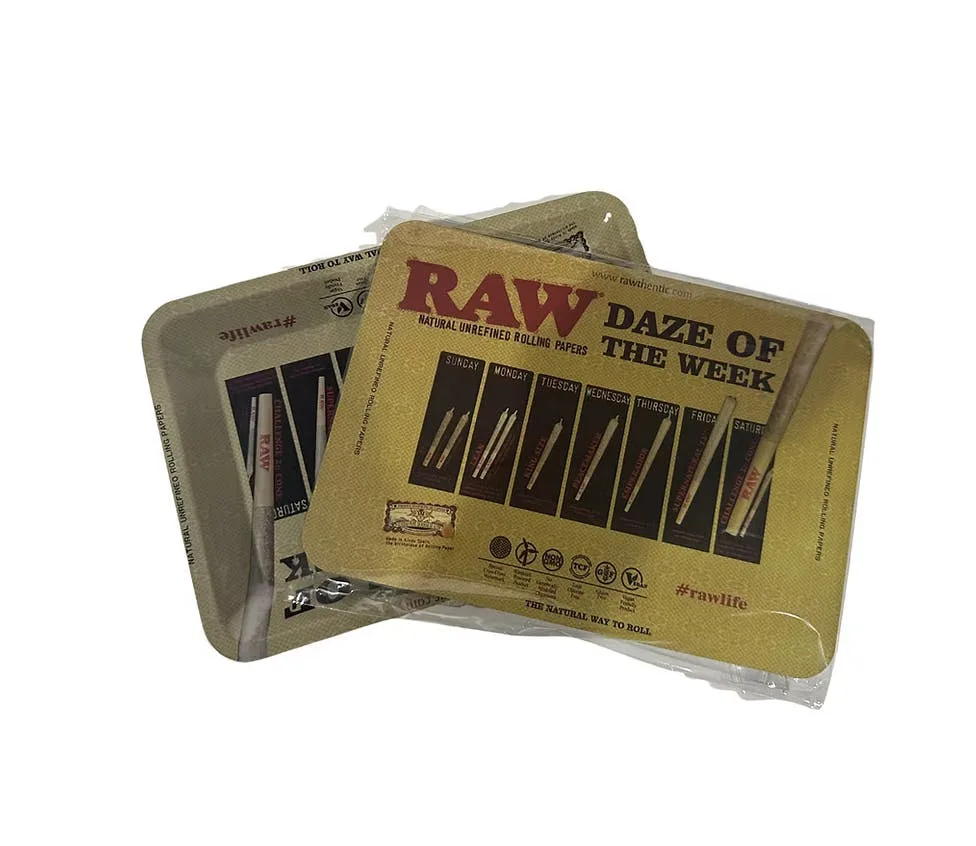 Rolling Tray with Magnetic Lid | Raw Papers | 7 x 5