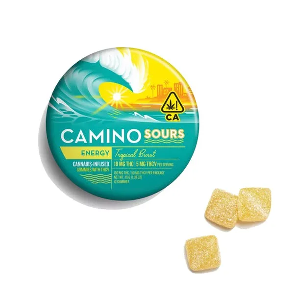 Camino- Sours Tropical Burst THCv 2:1 Gummies 100mg (S)