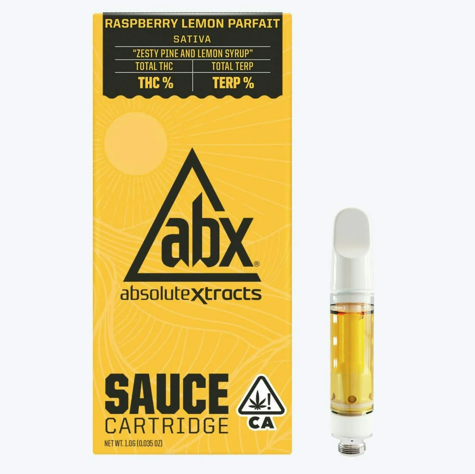 Absolute Xtracts - Raspberry Lemon Parfait Sauce Cartridge (1g)