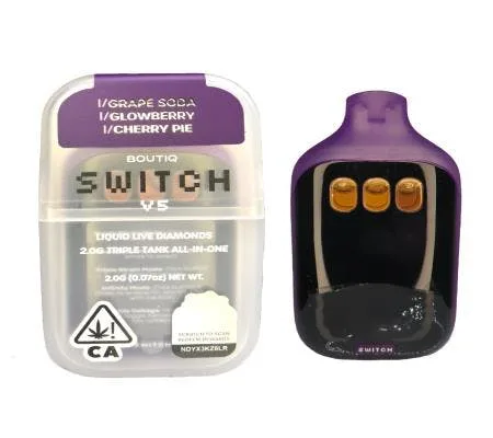 BOUTIQ SWITCH V5-2G (I)GRAPE SODA(I)GLOWBERRY(I)CHERRY PIE