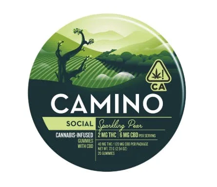 Kiva - Camino - Sparkling Pear CBD 1:3