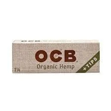 OCB ORGANIC - HEMP (Rolling Papers) W/tips 1-1/4
