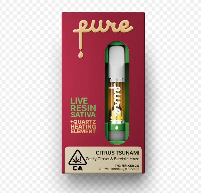 Pure Live Resin 1g Cartridge - Citrus Tsunami - Sativa