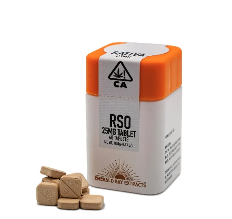 Emerald Bay RSO Tablets - Pinyatti THC 25mg (40pk)