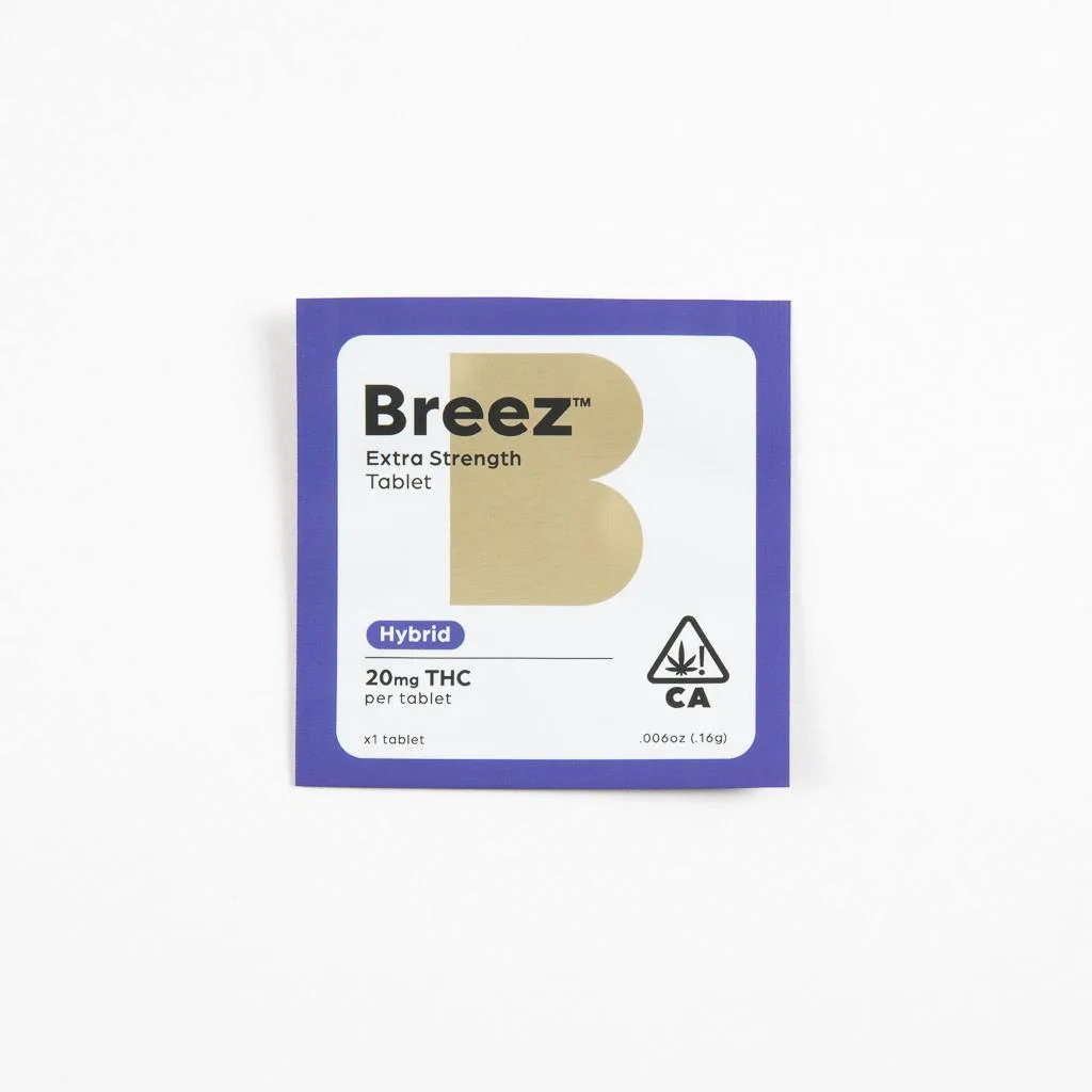 Breez - Extra Strength Tablet (Hybrid, 20 MG THC)