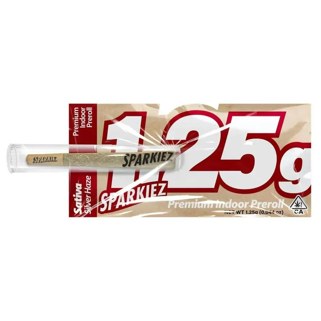 Sparkiez- Silver Haze Single Preroll 1.25g (S)