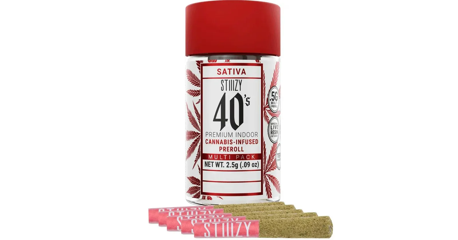STIIIZY | Naked Sunset Sherbert Preroll 5pk - 2.5g