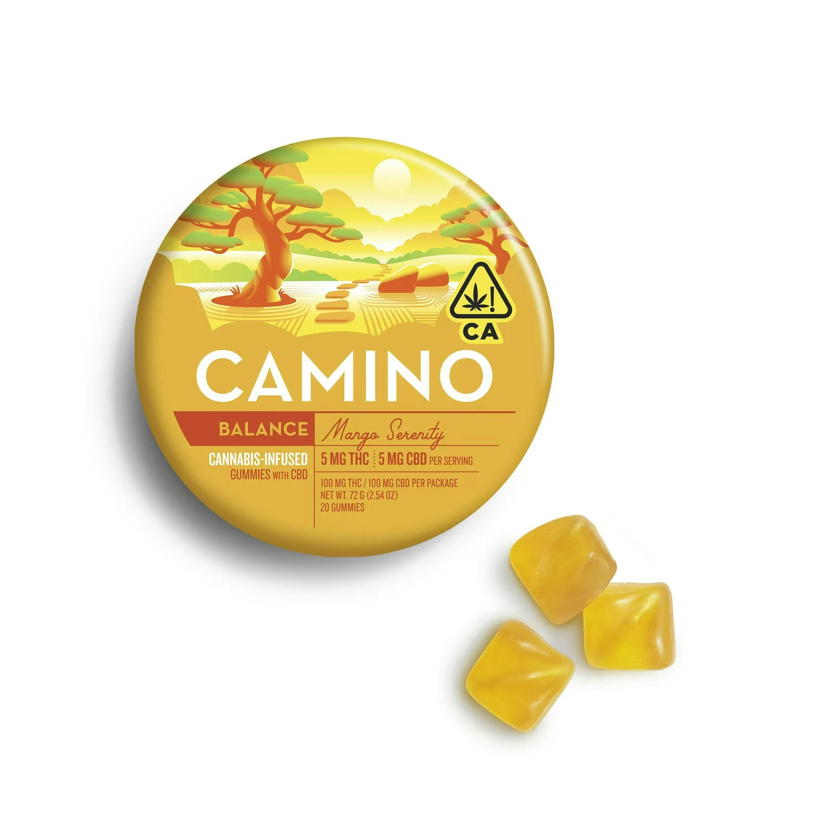 Camino | Mango Serenity | Gummies CBD 1:1