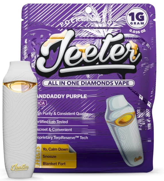 JEETER AIO: Granddaddy Purp 1g Premium Liquid Diamonds AIO (I)