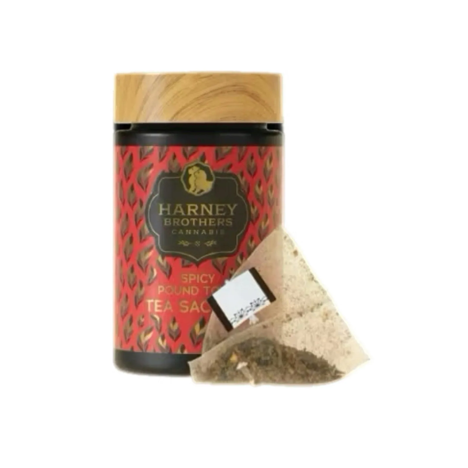 HARNEY BROTHERS CANNABIS - SPICY POUND TOWN TEA SACHETS - 5CT