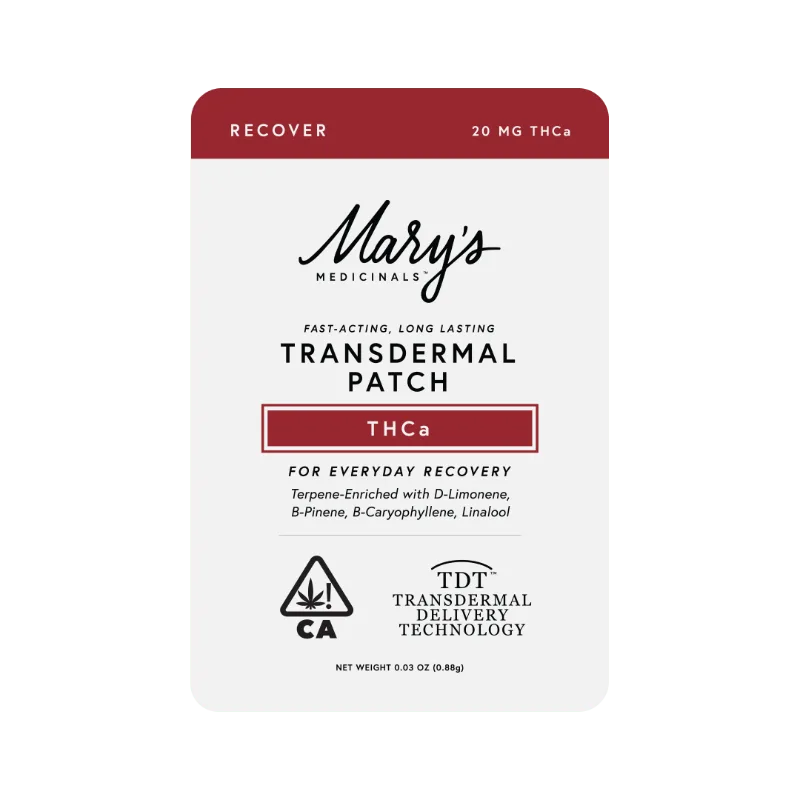 Mary's Recover THCa Transdermal Patch 20mg