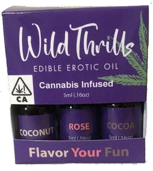 Wild Thrills - Edible Erotic Oil - 3 pack