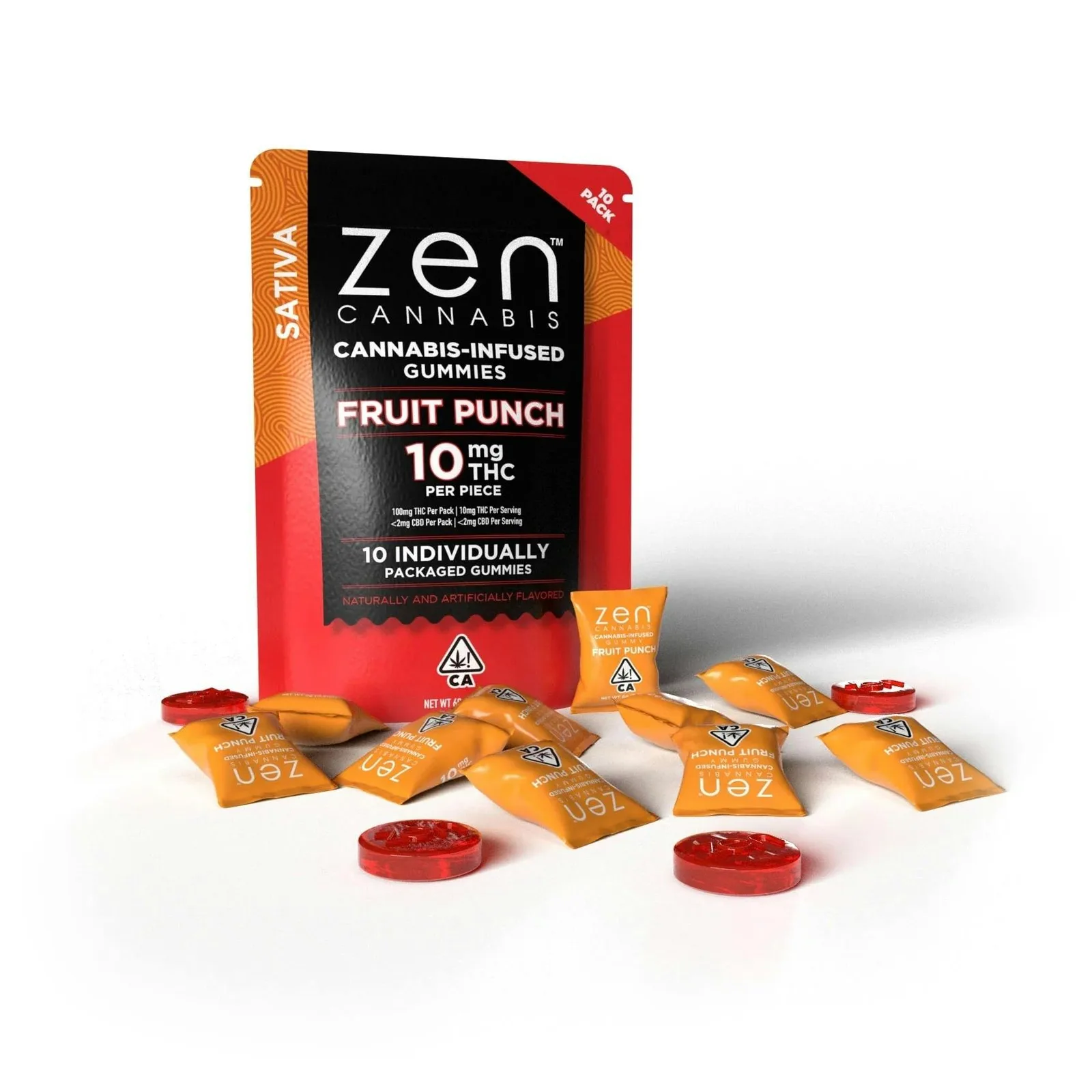 ZEN Fruit Punch Sativa Gummies