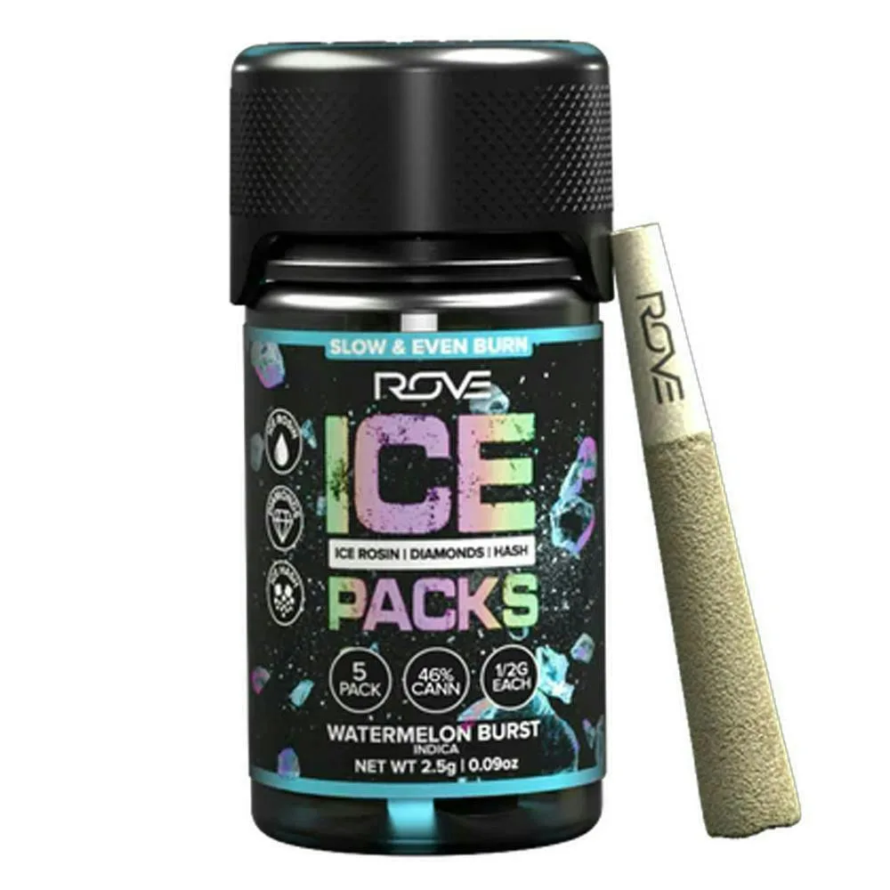 Rove - Watermelon Burst - 5pk ** EVERYDAY** Hash & Diamond - Prerolls