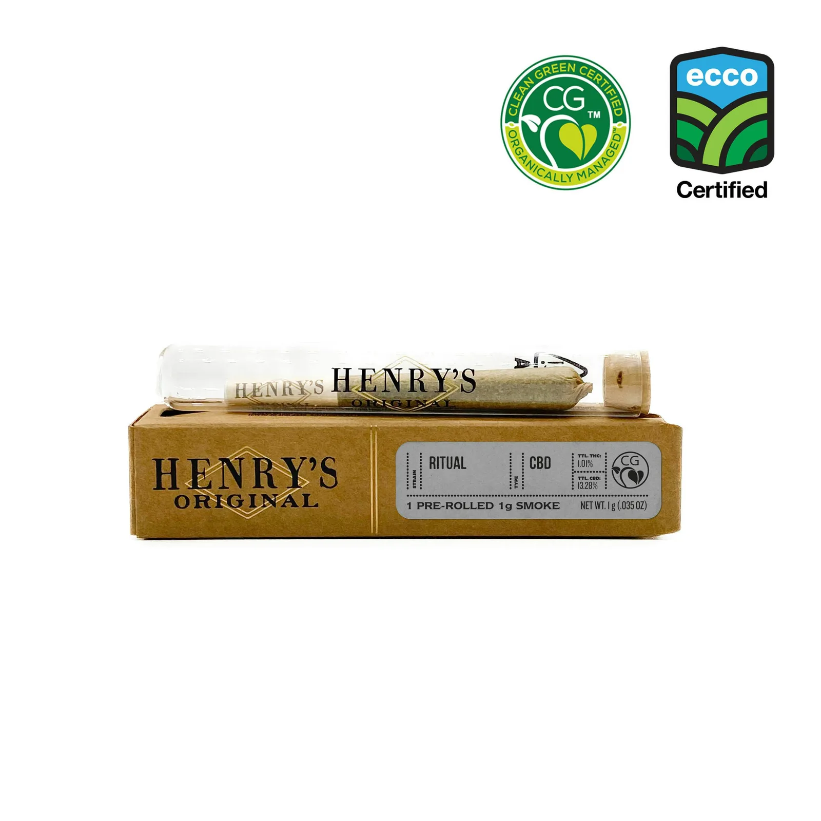 Henry's Original | Ritual CBD 16:1 | Joint | 1g