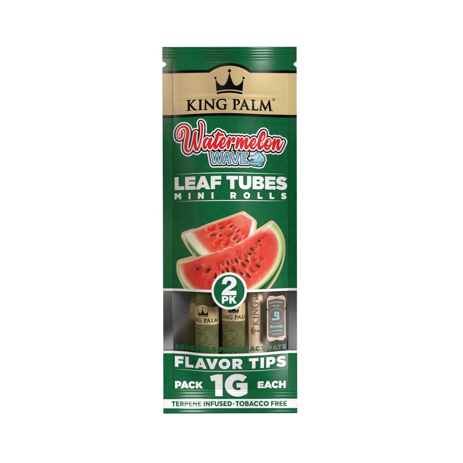 KING PALM - LEAF WRAPS - WATERMELON WAVE