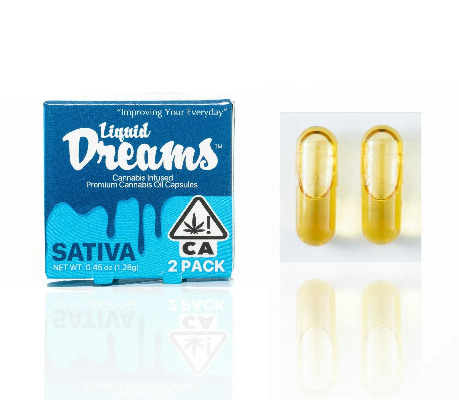 Liquid Dreams Sativa, Two Capsules