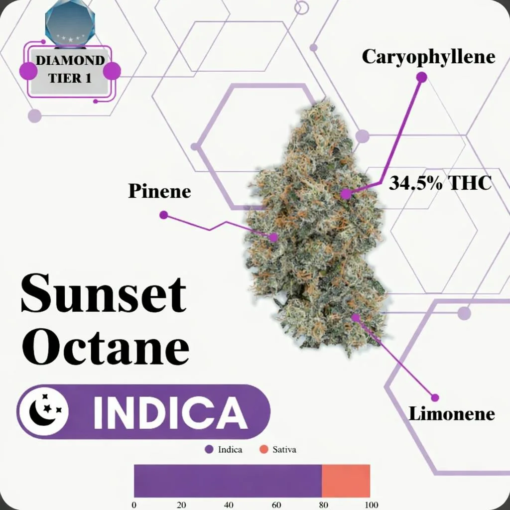 TIER 1 FLOWER - SUNSET OCTANE - INDICA