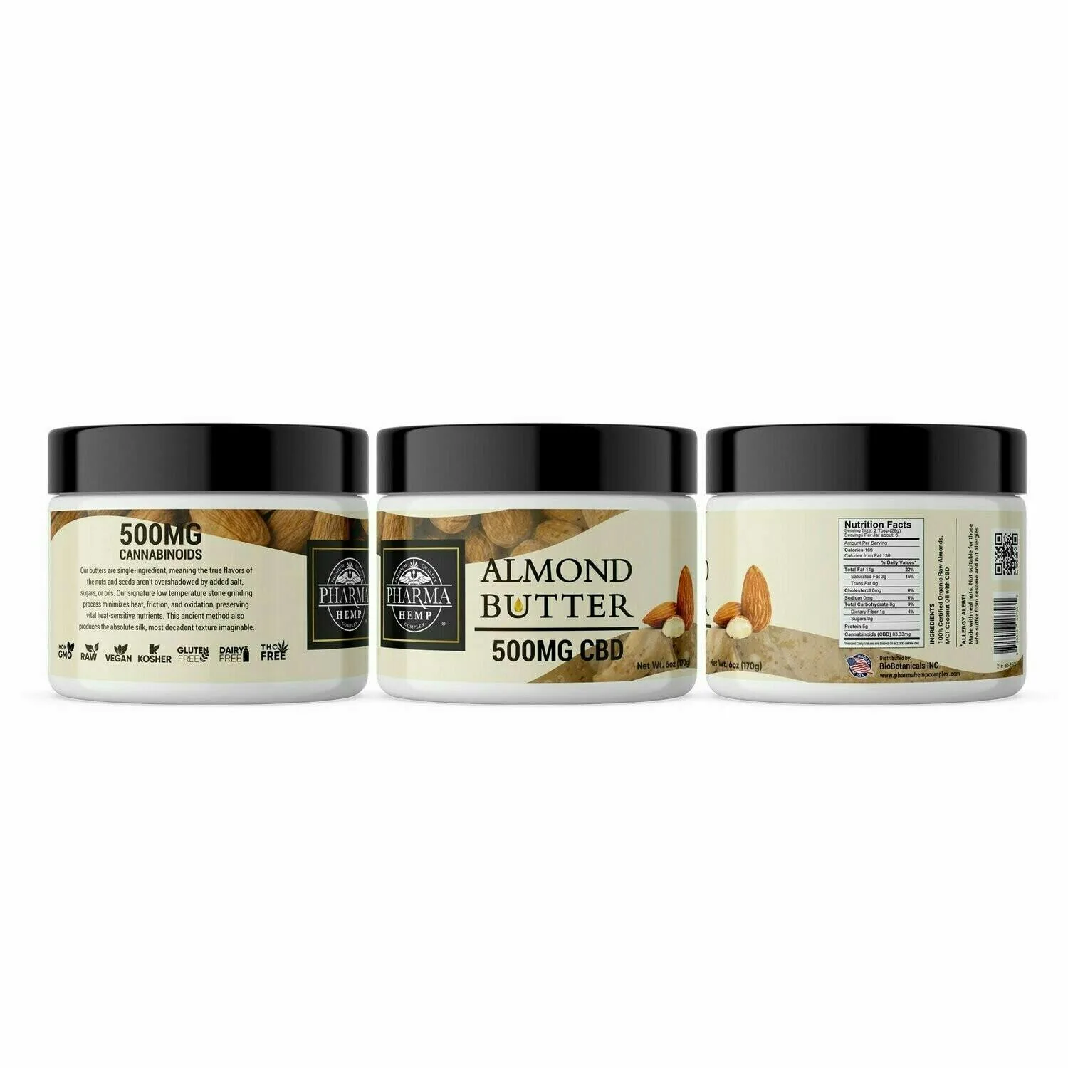CBD Almond Butter 500mg 6oz