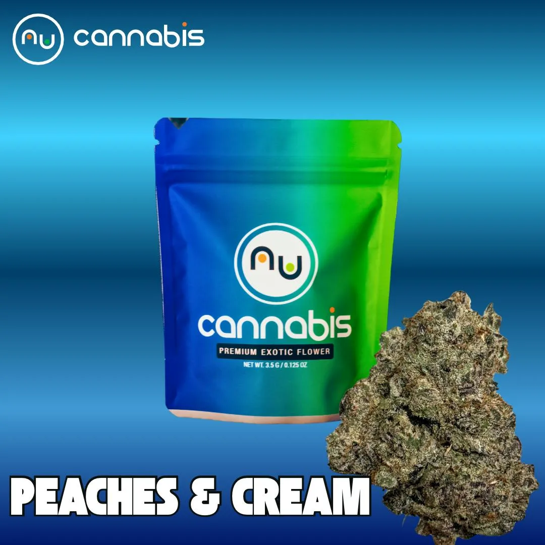NuCannabis - Peaches & Cream 3.5g - INDOOR PREMIUM FLOWER