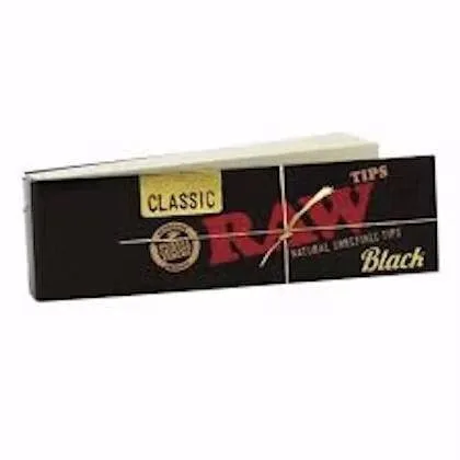 Raw Classic Black Tips Each