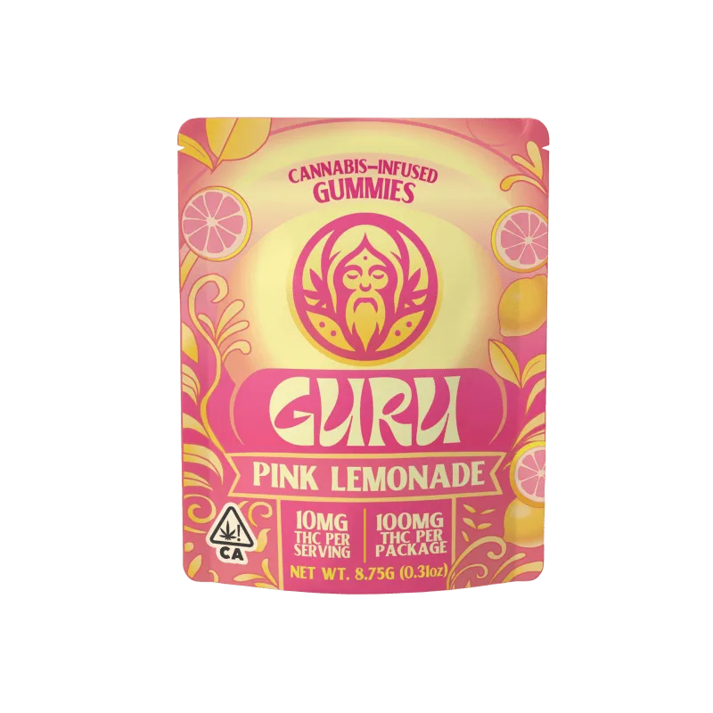 GURU - Pink lemonade Gummy - 100mg - Flower