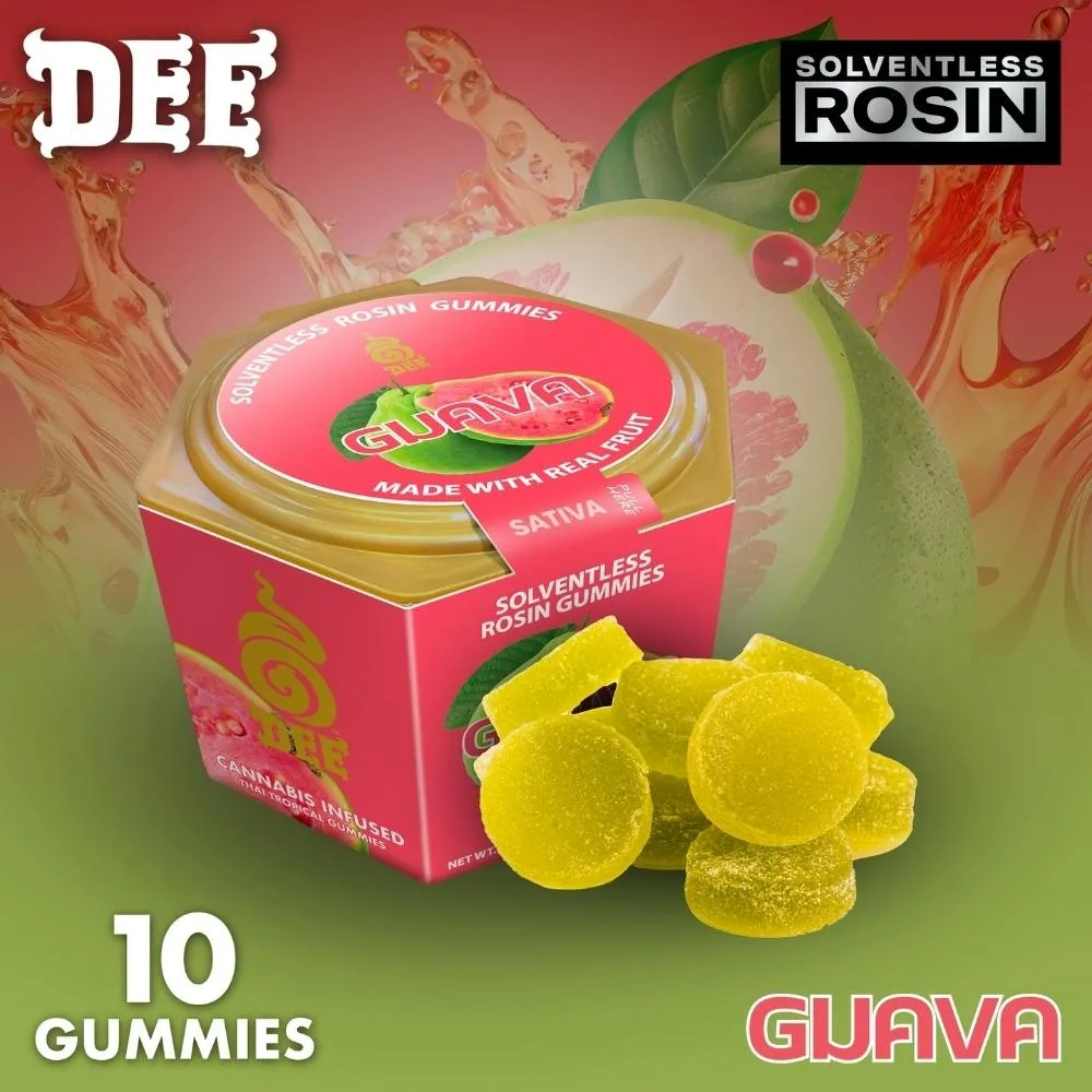 Dee Refresh Guava (S) Rosin Gummies 100mg