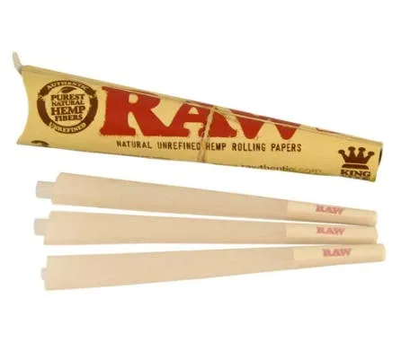 Accessories - Raw King Size Prerolled Cones