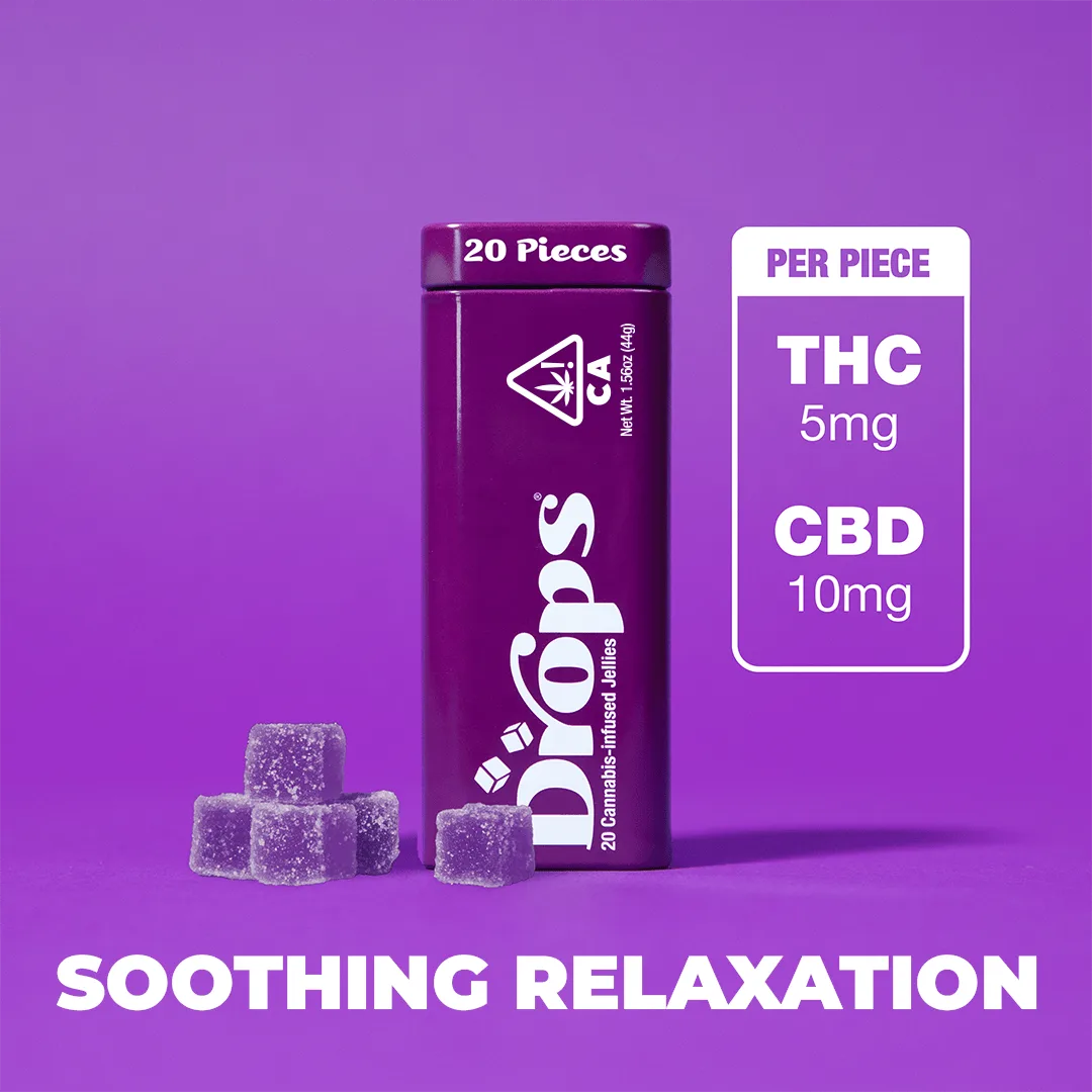 Drops - Enhanced Blackberry 2:1 CBD/THC Gummies