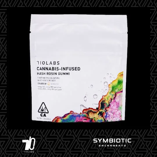 710 LABS | ZKYSCRAPER Z #10 | LIVE ROSIN GUMMIES - 100 mg - 10 Pack
