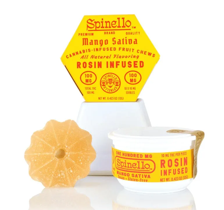 Spinello - Rosin Fruit Chews | 100mg | Mango - Gummy
