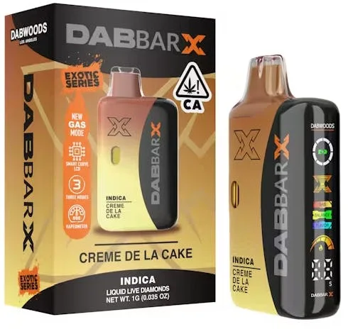 VAPE- DABBAR X LIQUID LIVE DIAMONDS Créme De La Cake 2G