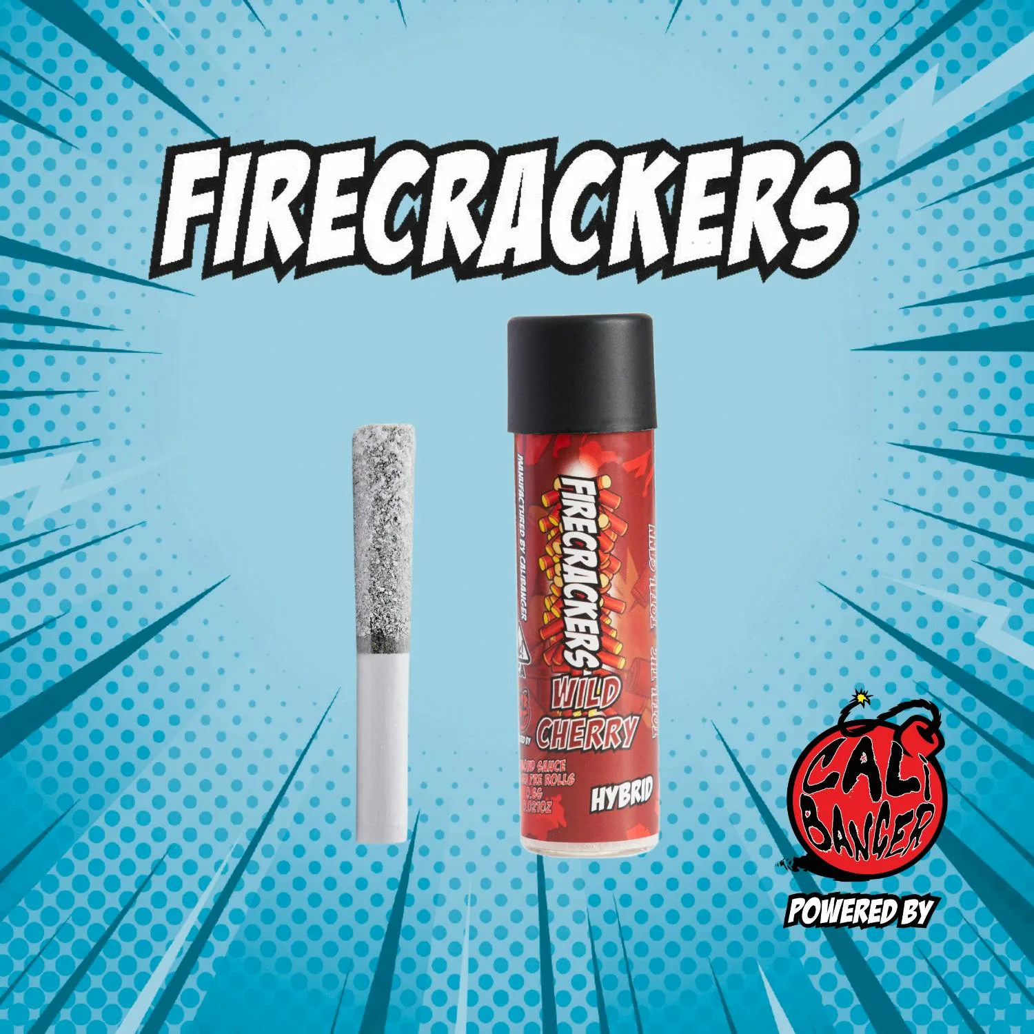 Firecracker by Cali Banger Infused Pre Roll WILD CHERRY - 0.6 Gr