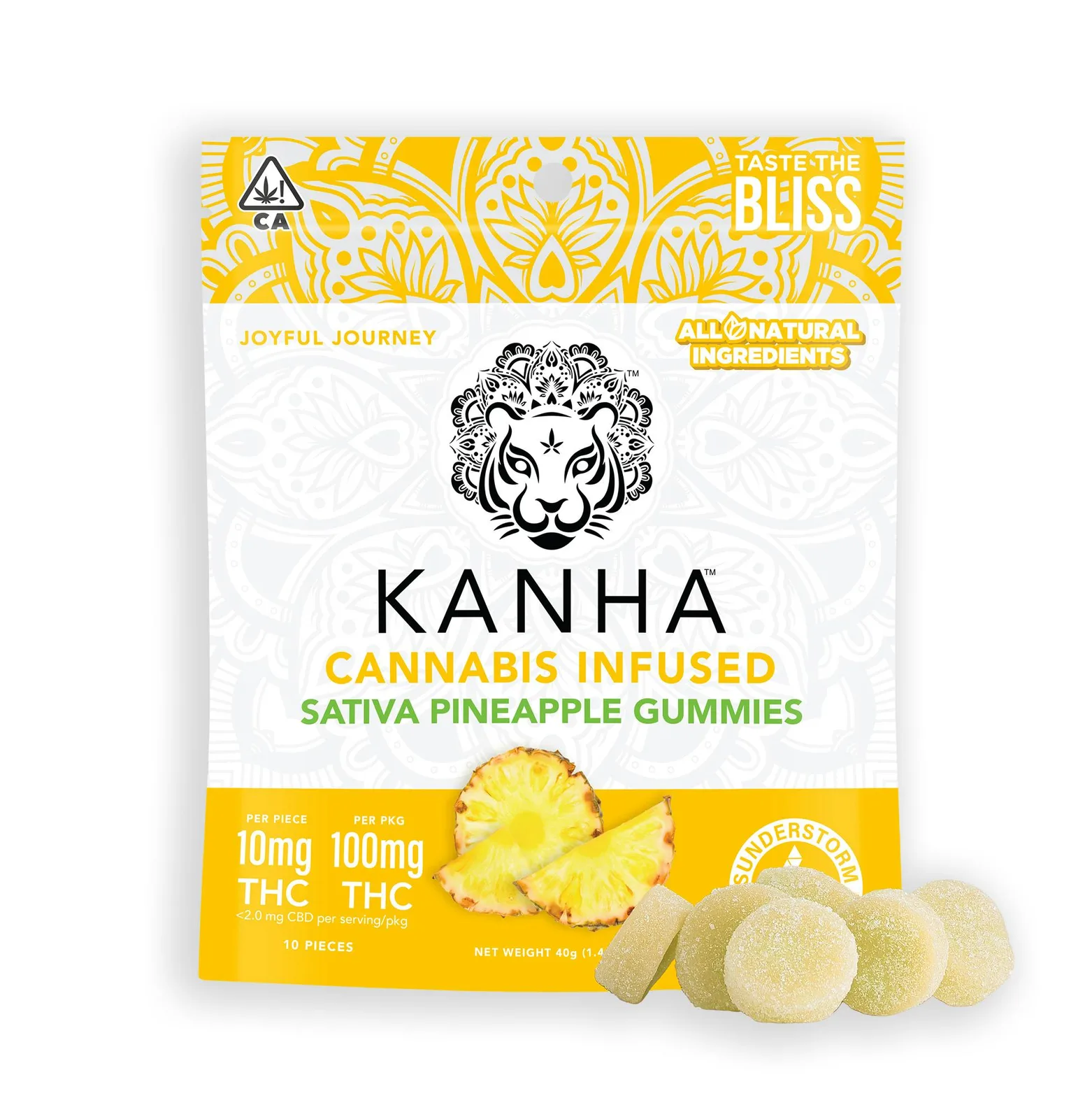 Kanha Pineapple (S) Gummies 100mg