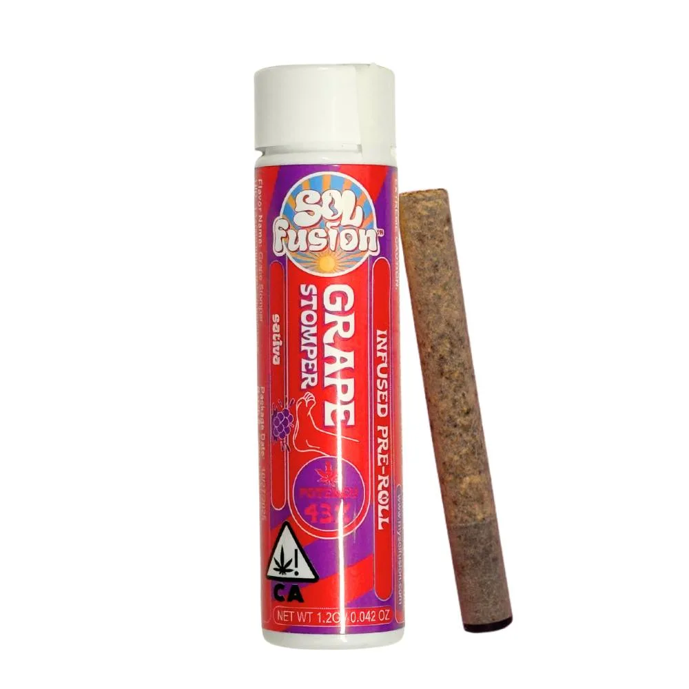 1.2g Grape Stomper Infused Pre-Roll - Sol Fusion