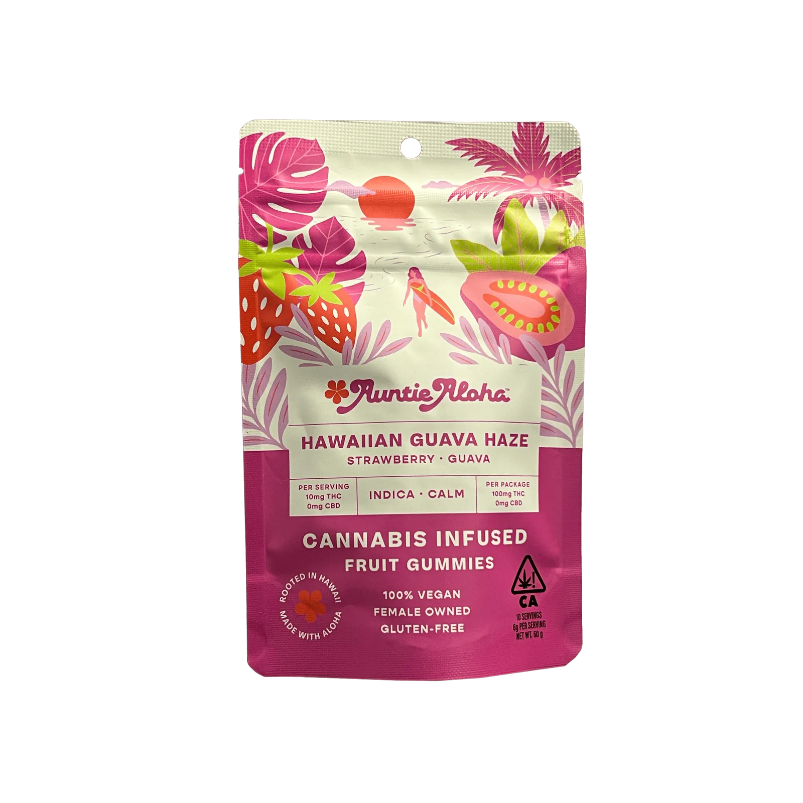 AUNTIE ALOHA - Hawaiian Guava Haze 10pk - 100mg - Edible