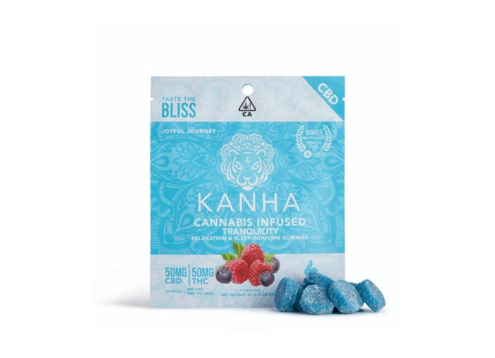 Kanha Gummies CBD/CBN Tranquility 1:1:1 50mg