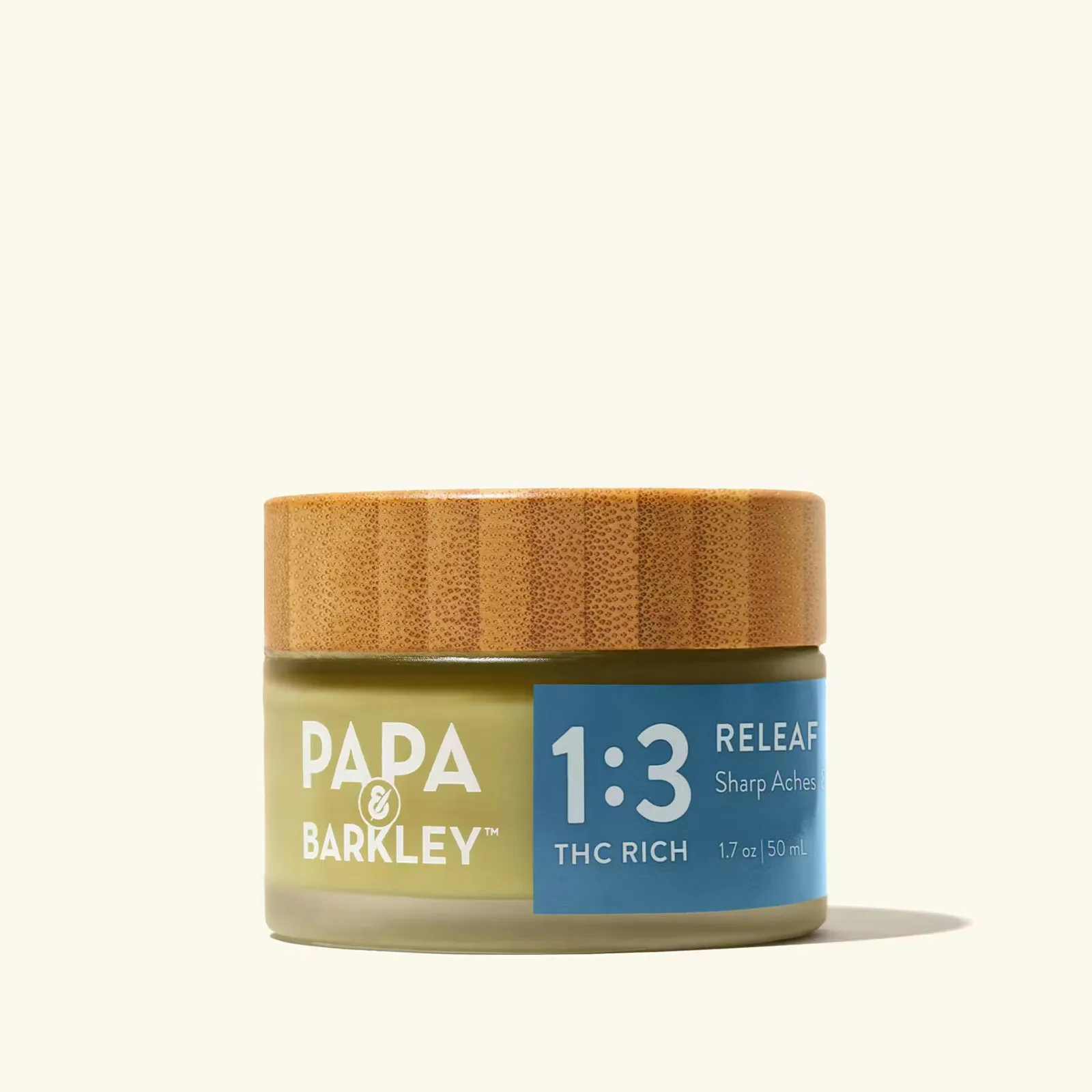 Papa's & Barkley 50mL Balm: 1:3 CBD/THC: Releaf