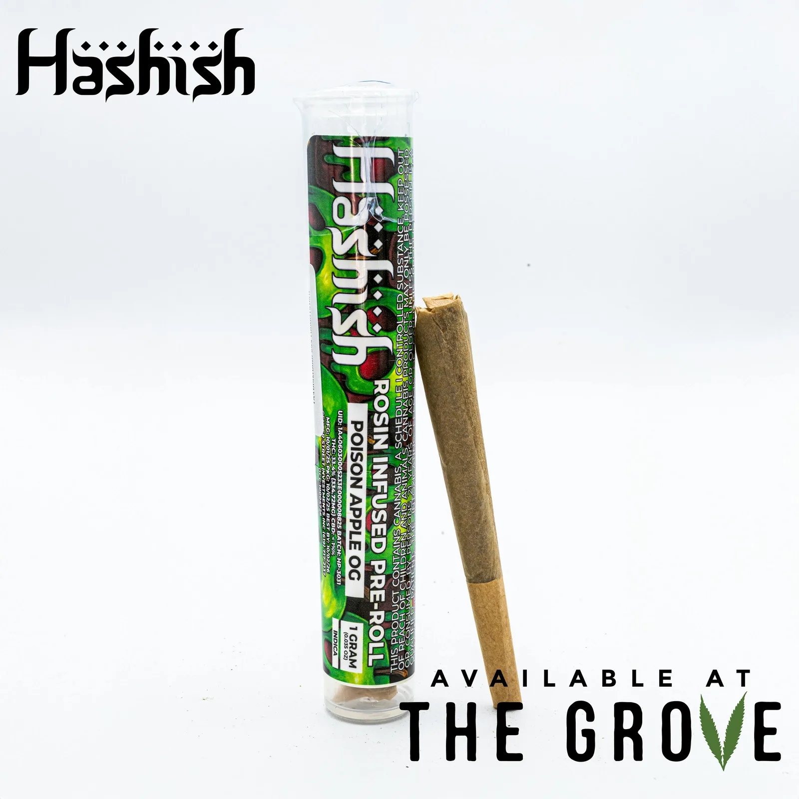 Hashish | Poison Apple OG 1g Infused Pre-Roll