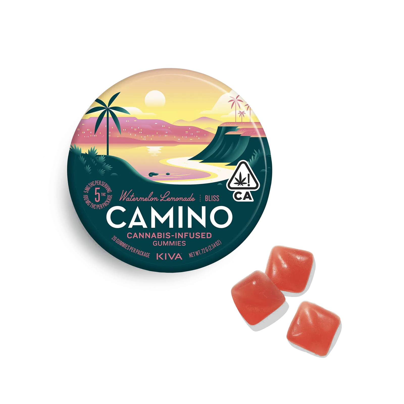 Camino Watermelon Lemonade "Bliss" Gummies - 20 Gummies