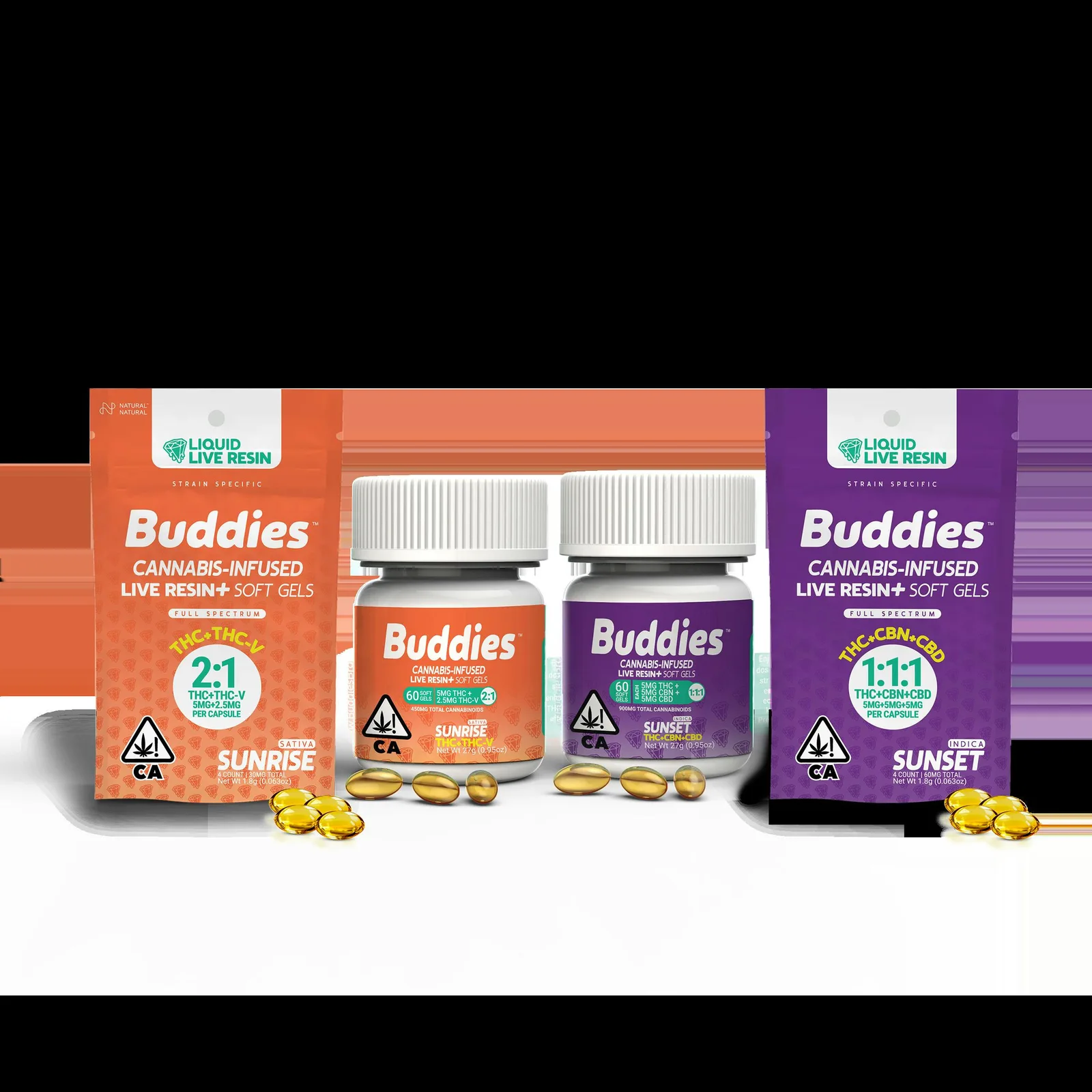 Buddies THC Softgels - 100mg 10ct