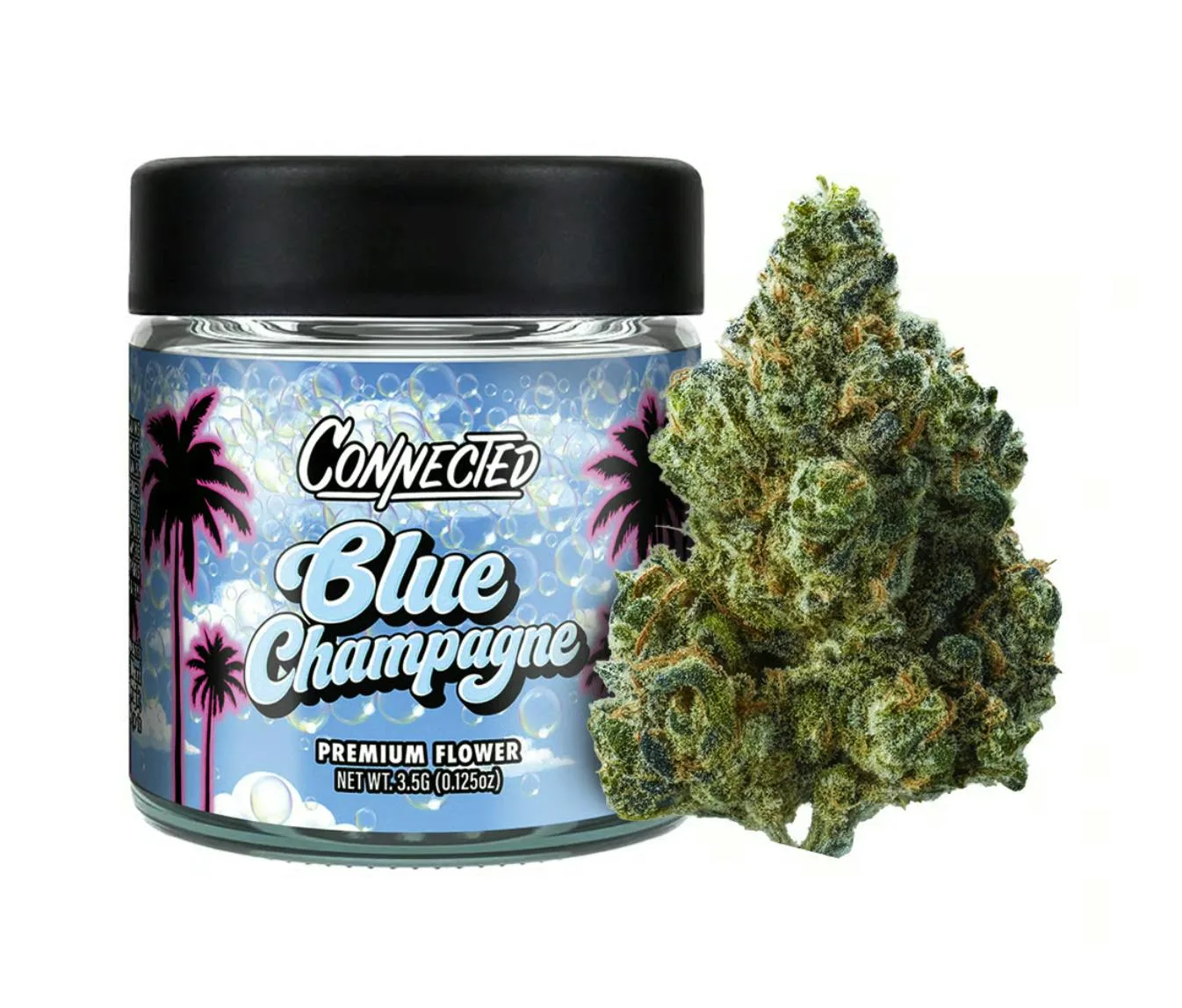 3.5g Indoor Flower BLUE CHAMPAGNE | Connected Cannabis Co. hybrid