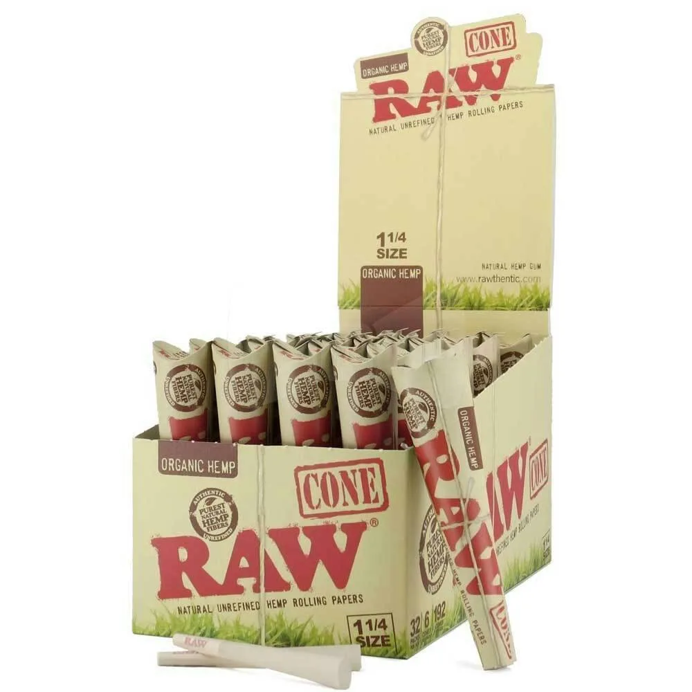 ORGANIC HEMP 1 1/4 CONES 6 PACK