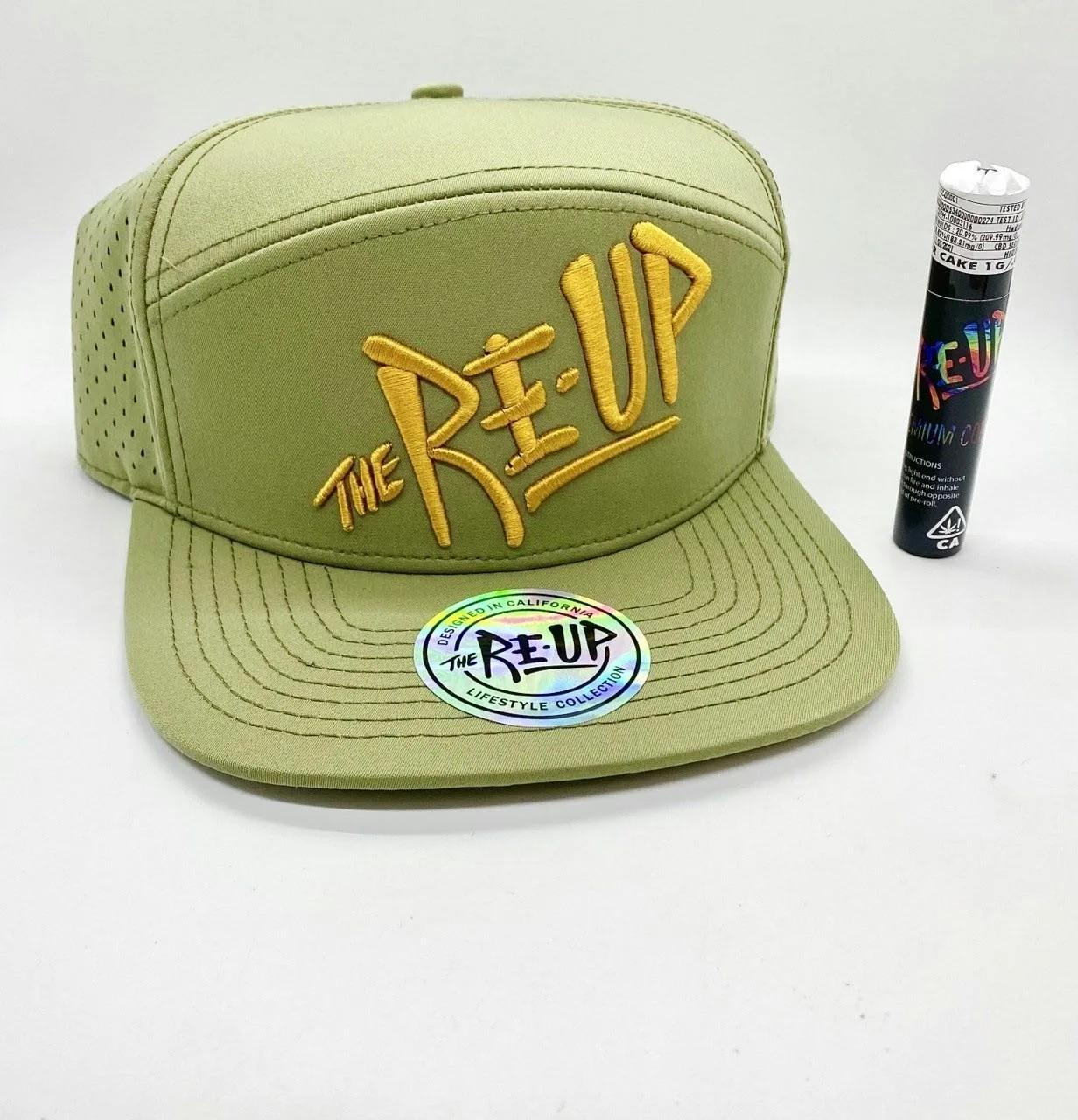 PRE-ORDER ONLY *Deal! $24 Green Goddess Edition Snapback - The Re-Up Performance Line + 1 Preroll