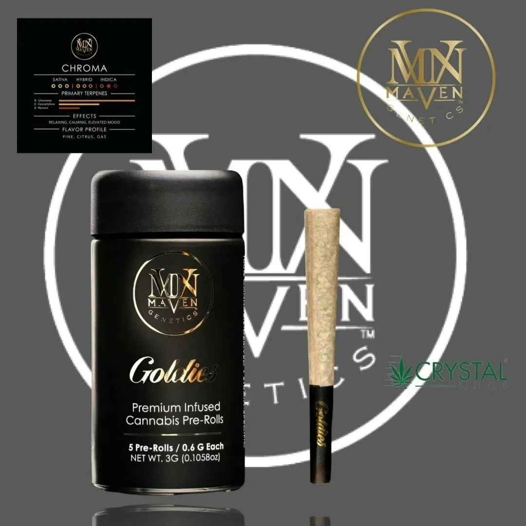 Chroma Goldies Infused Pre-Rolls 5-Pack [3g]