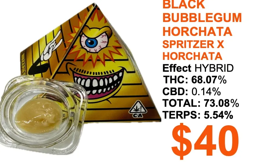 Huzzah Cannabis Co. - Black Bubblegum Horchata - 1 gram
