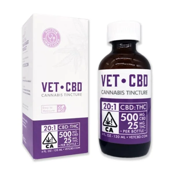 CBD 500MG / THC 25MG - REGULAR STRENGTH TINCTURE - 2 OZ